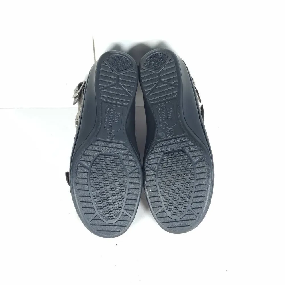 Finn Comfort Women's Adana US7,5D UK4,5 Metallic Leather Slingback Sandals